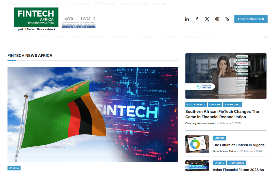 fintechnews.africa publisher screenshot