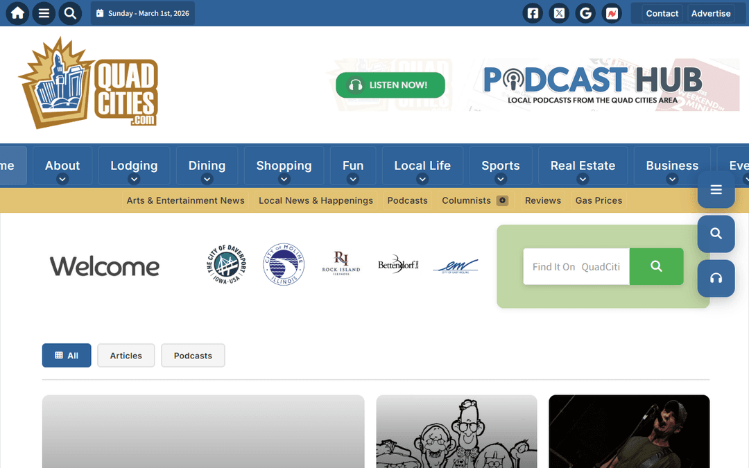 quadcities.com publisher screenshot
