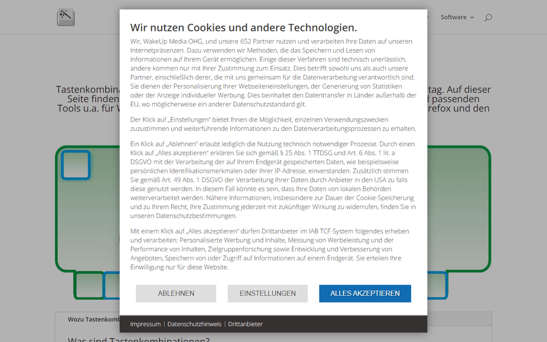 die-tastenkombination.de publisher screenshot