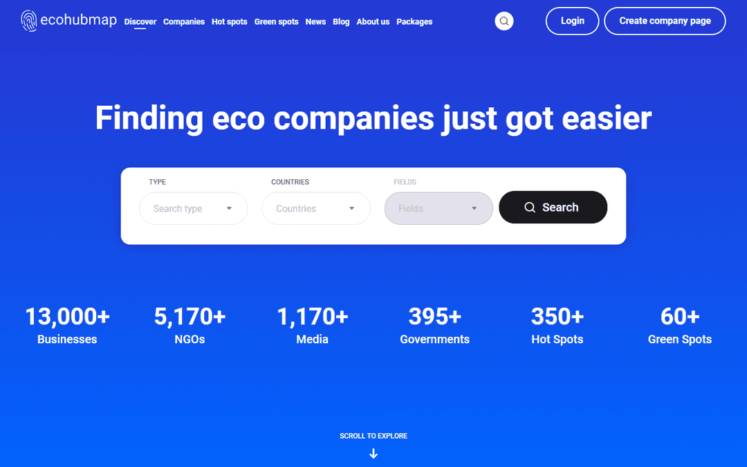 ecohubmap.com publisher screenshot