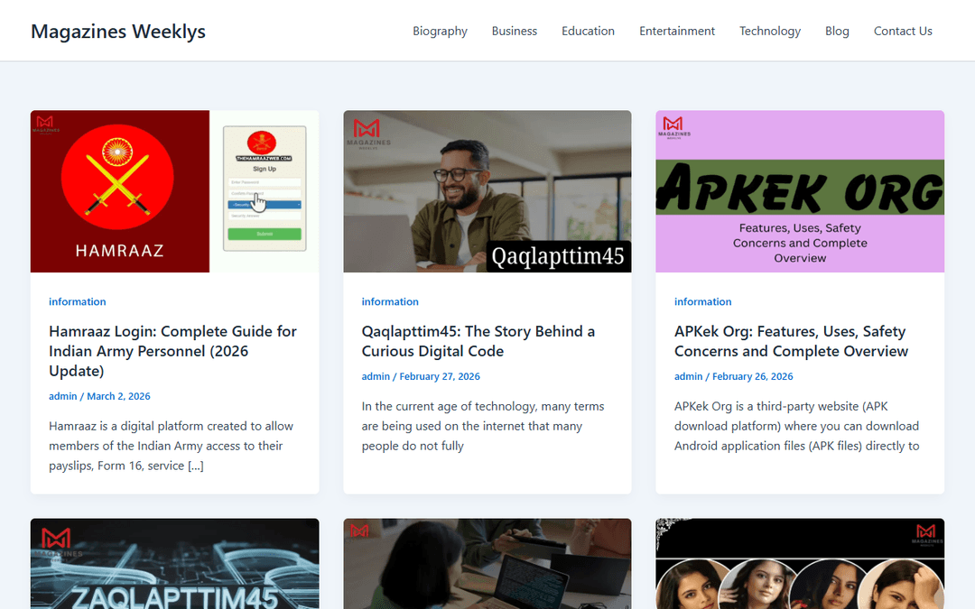 magazinesweeklys.com publisher screenshot