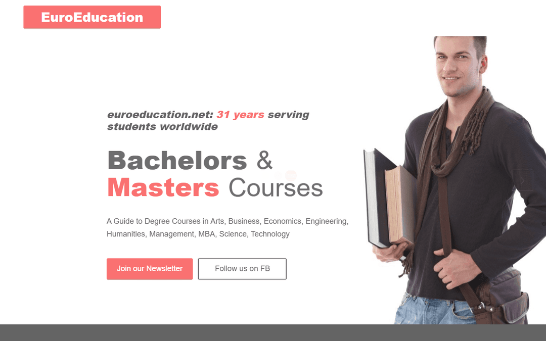 euroeducation.net publisher screenshot