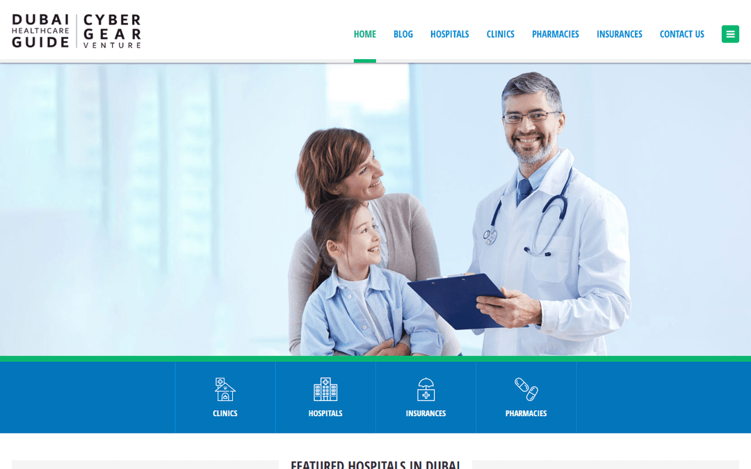 dubaihealthcareguide.com publisher screenshot
