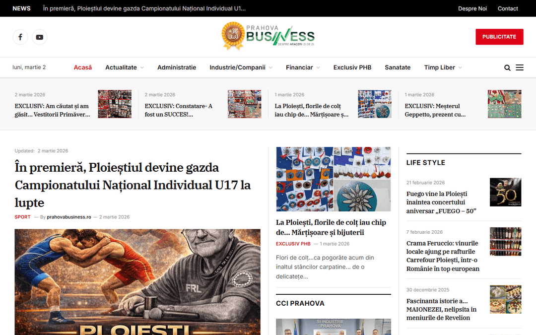 prahovabusiness.ro publisher screenshot