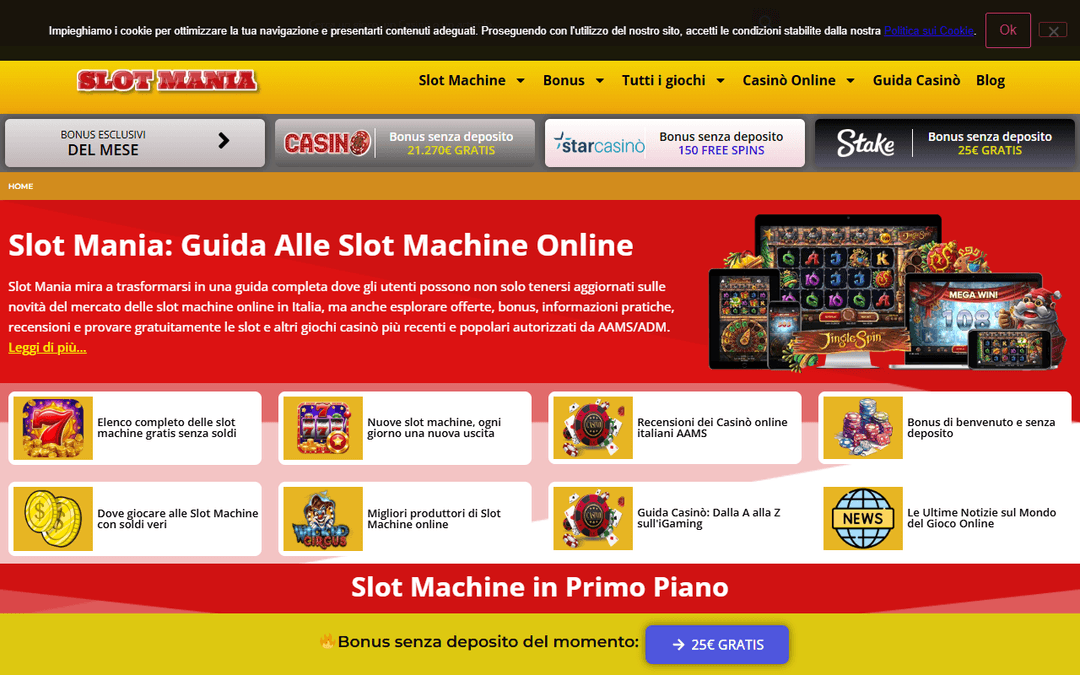slot-mania.it publisher screenshot