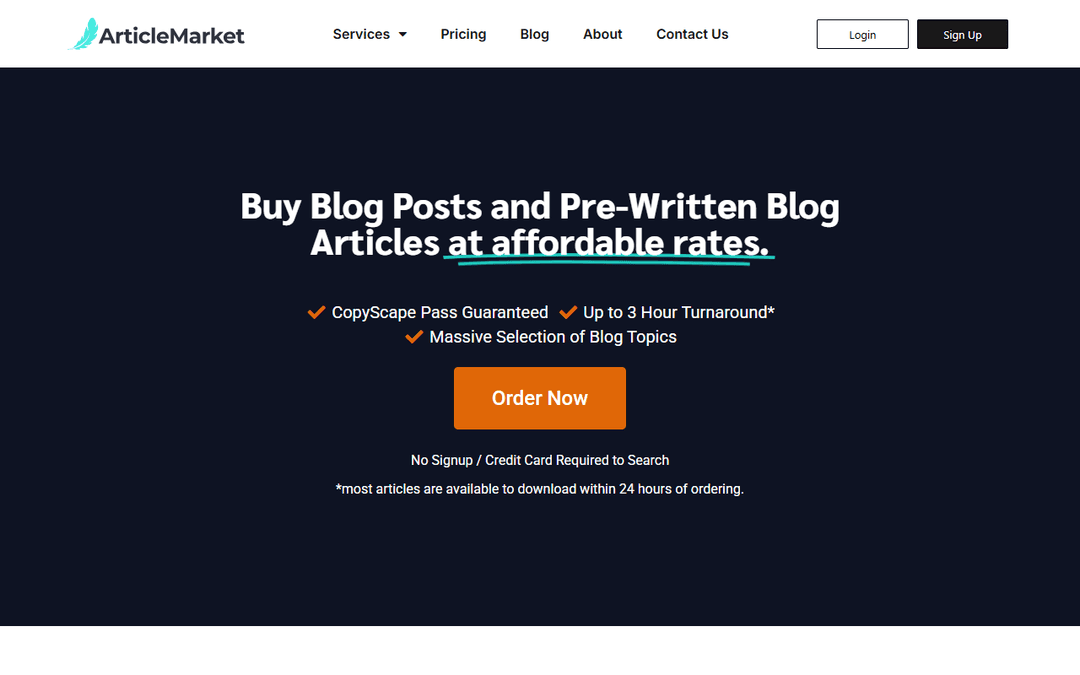 articlemarket.org publisher screenshot