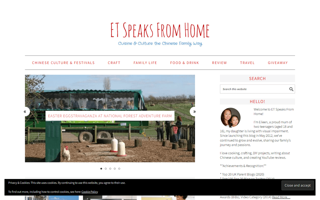 etspeaksfromhome.co.uk publisher screenshot