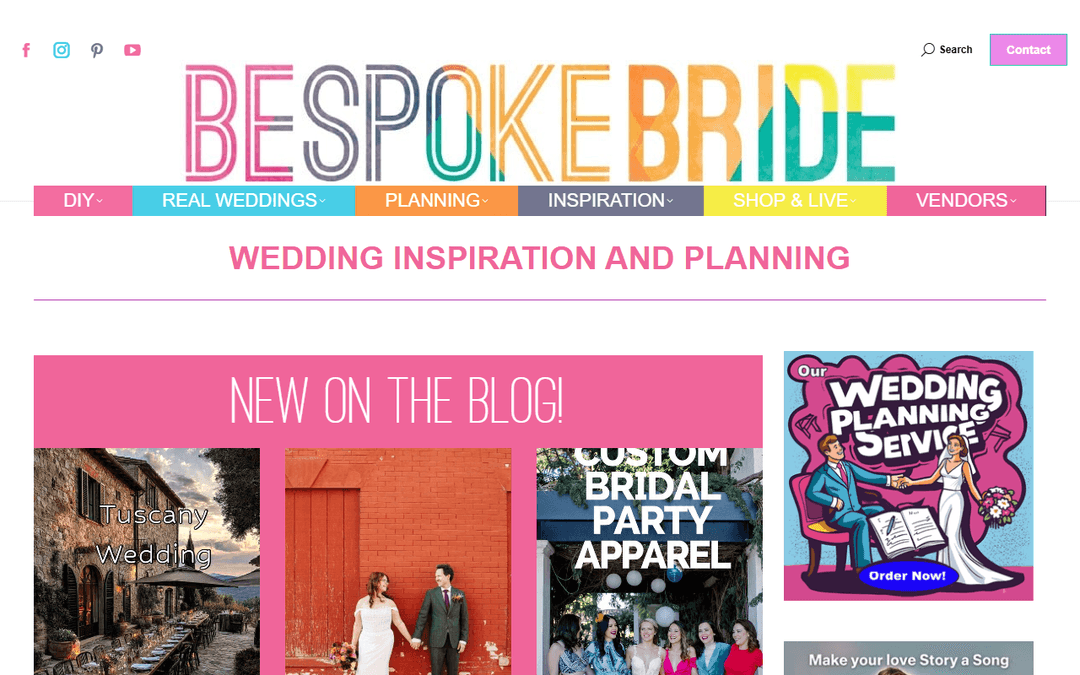 bespoke-bride.com publisher screenshot