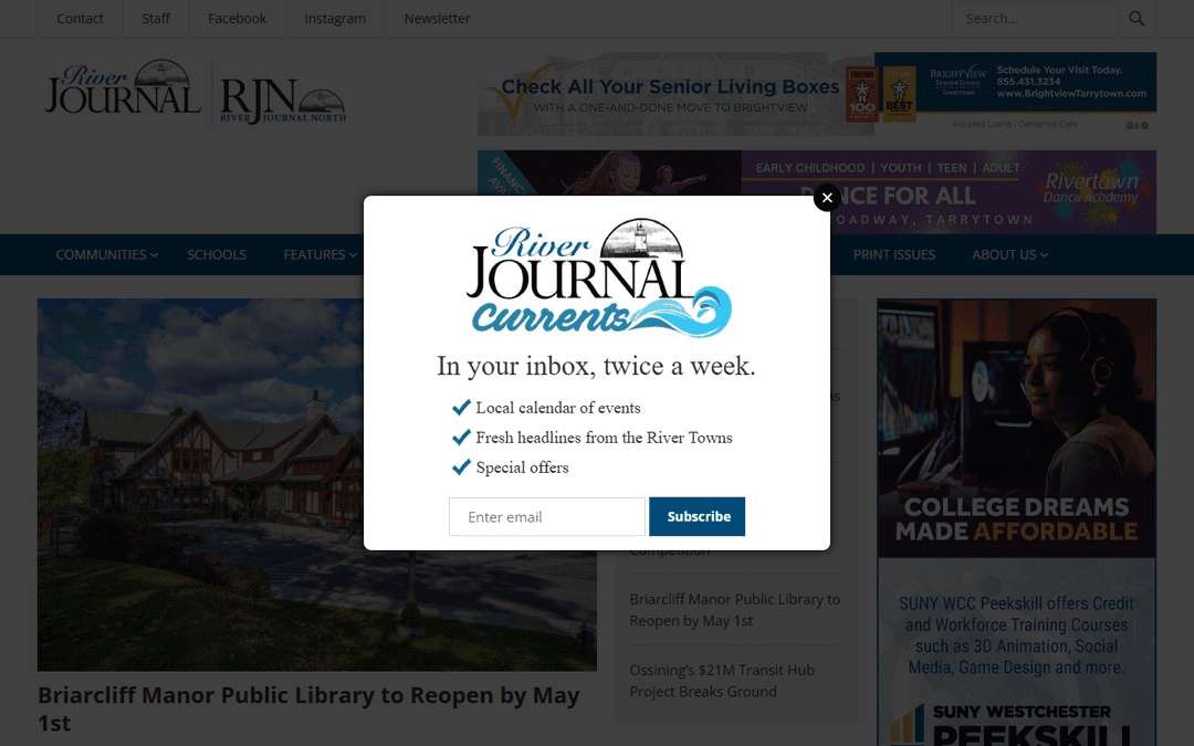 riverjournalonline.com publisher screenshot