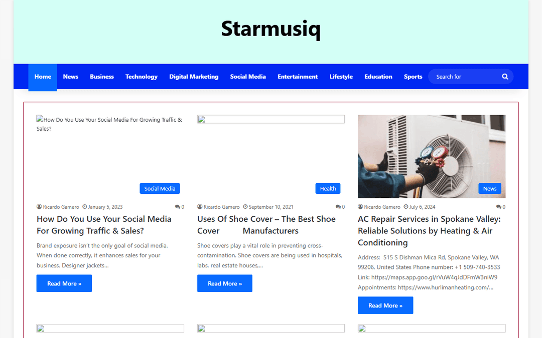 starmusiq.audio publisher screenshot