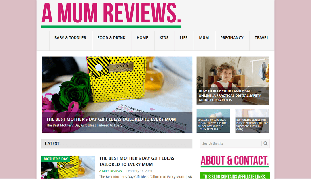 amumreviews.co.uk publisher screenshot