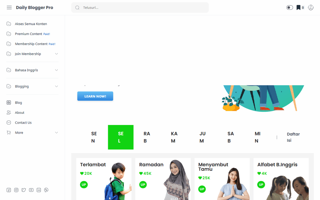 dailybloggerpro.com publisher screenshot