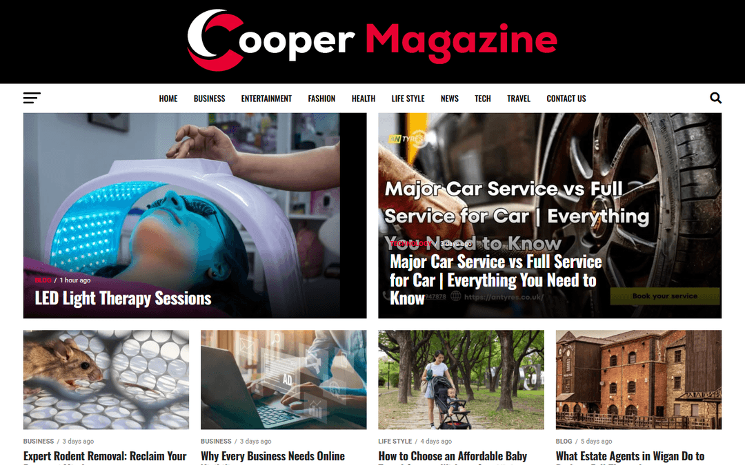 coopermagazine.co.uk publisher screenshot