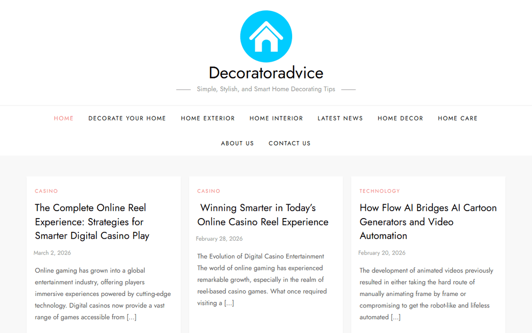 decoratoradvice.uk publisher screenshot