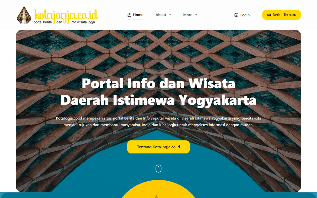 kotajogja.co.id publisher screenshot