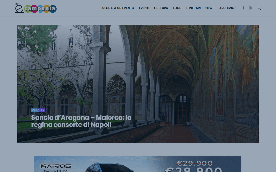 ecampania.it/magazine publisher screenshot