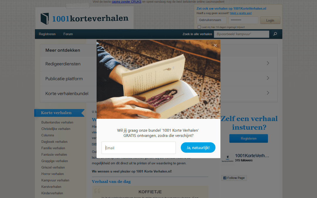 1001korteverhalen.nl publisher screenshot