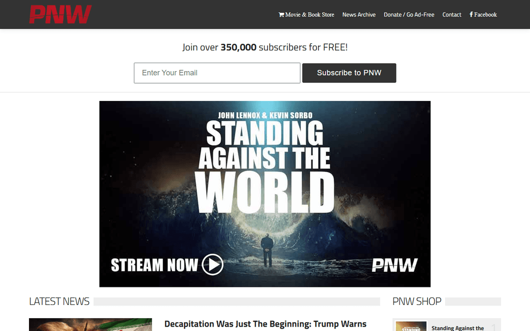 prophecynewswatch.com publisher screenshot