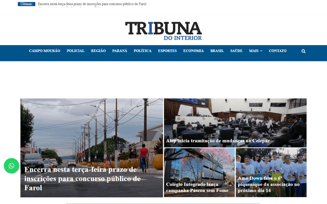 tribunadointerior.com.br publisher screenshot