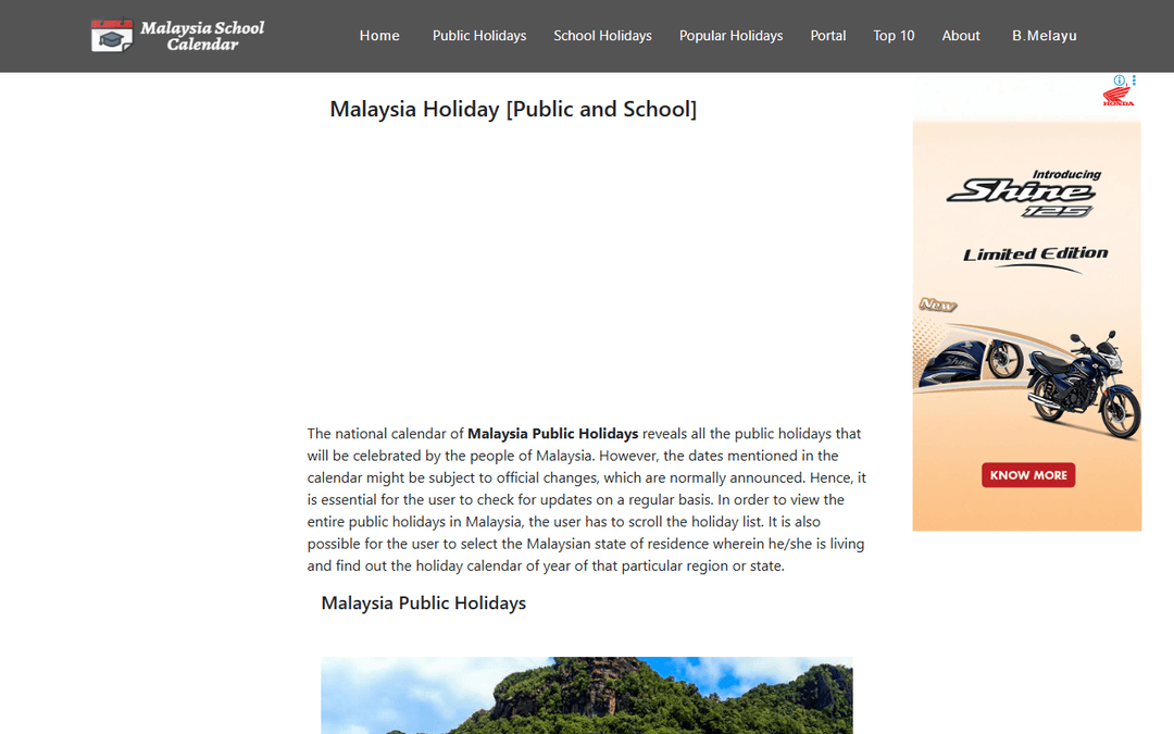 malaysiaholiday.com.my publisher screenshot