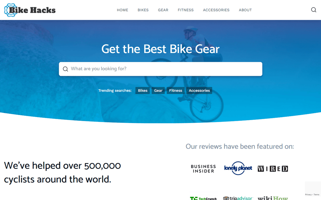 bikehacks.com publisher screenshot
