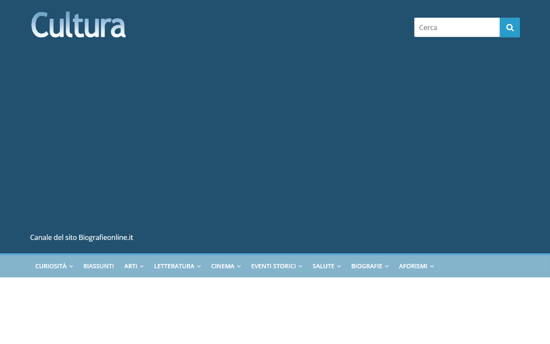 cultura.biografieonline.it publisher screenshot