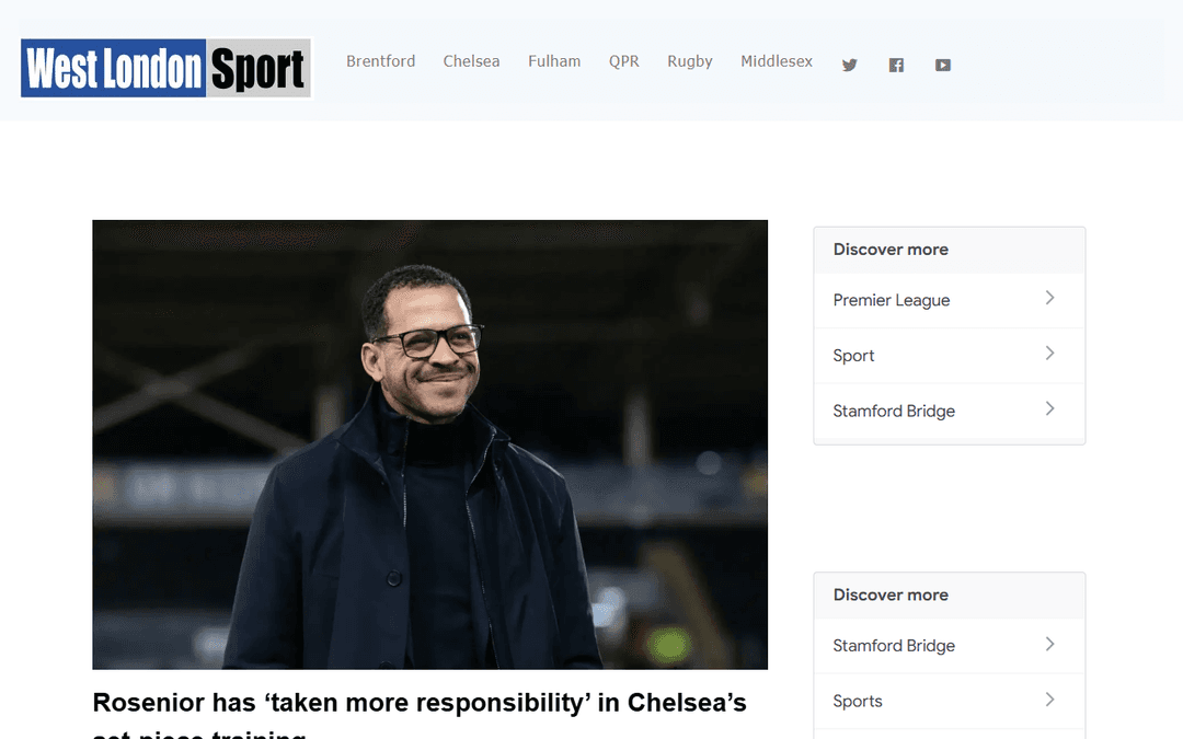 westlondonsport.com publisher screenshot