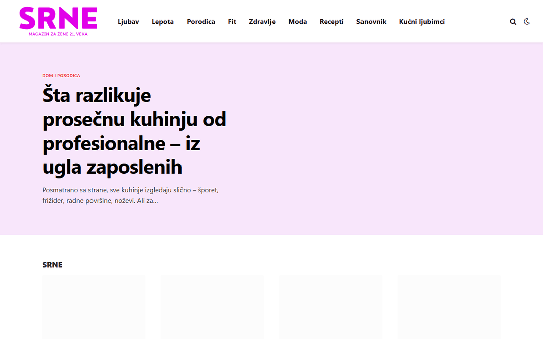 srne.rs publisher screenshot