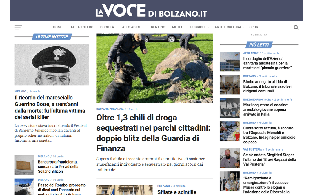 lavocedibolzano.it publisher screenshot
