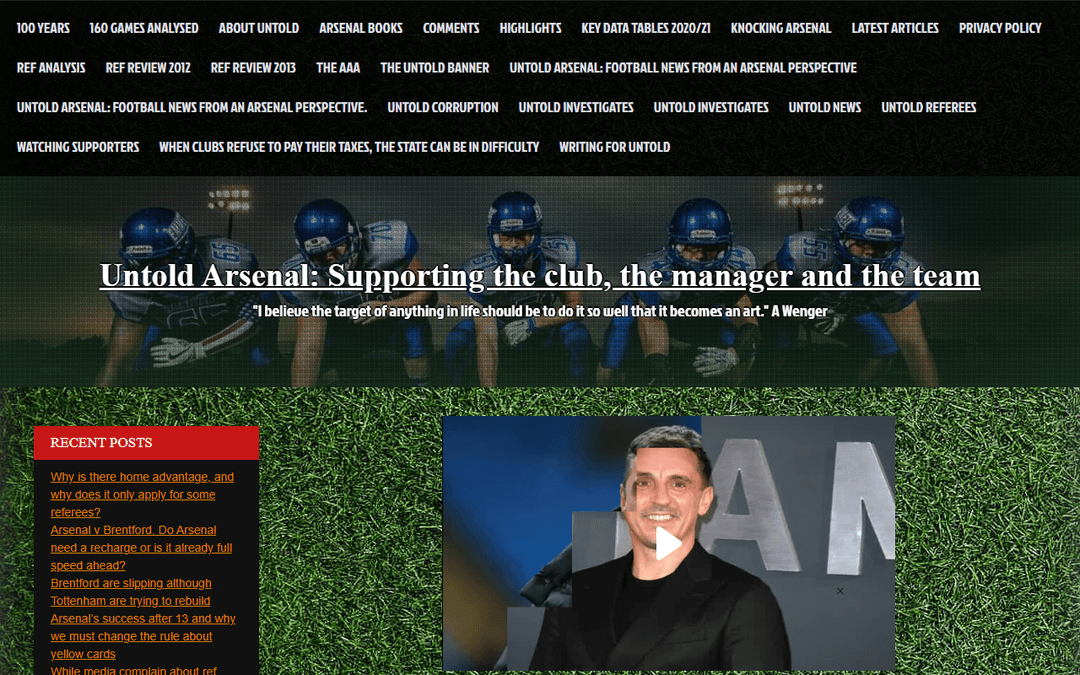 untold-arsenal.com publisher screenshot