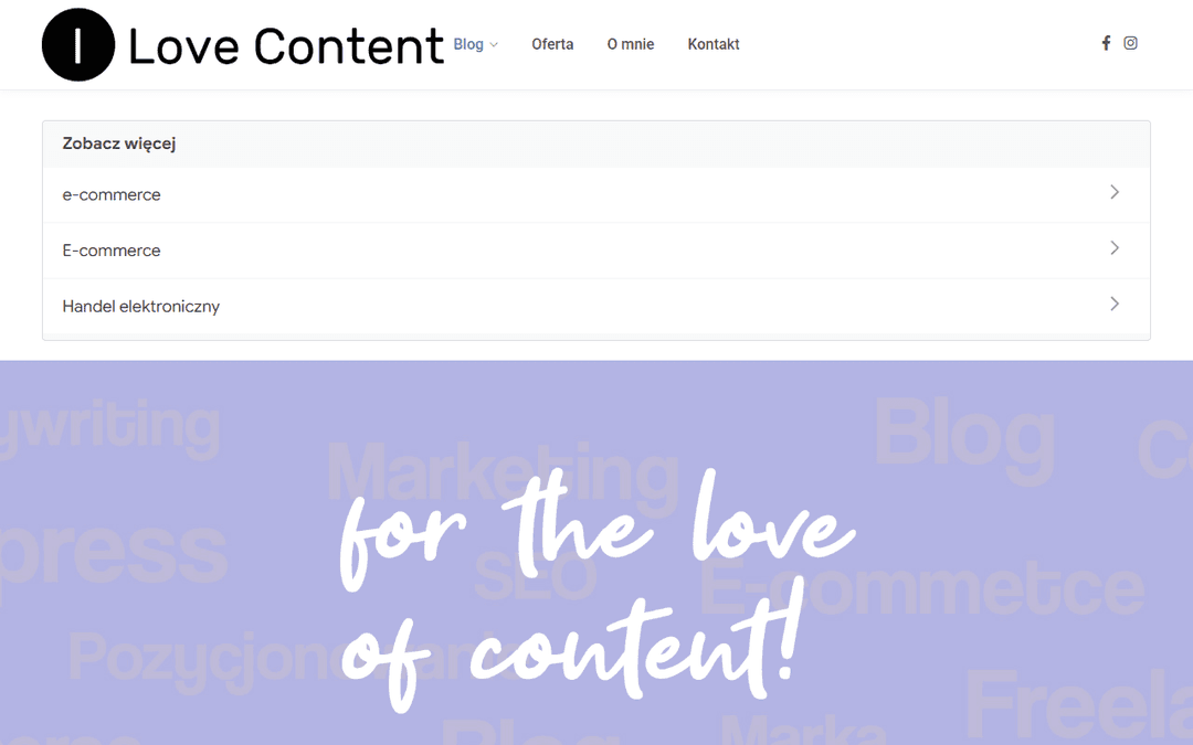 ilovecontent.pl publisher screenshot