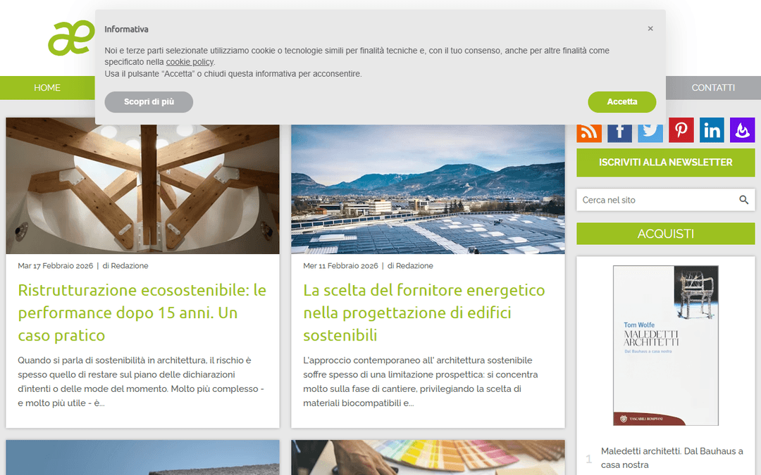 architetturaecosostenibile.it publisher screenshot