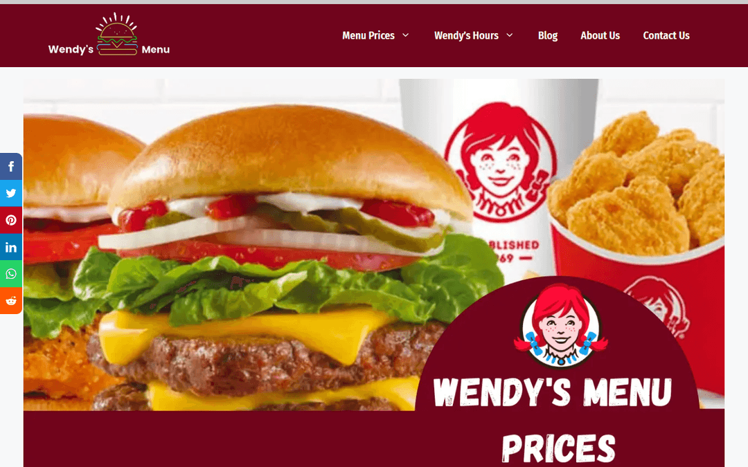 wendys-menuwithprices.com publisher screenshot