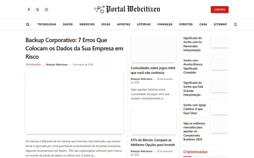 webcitizen.com.br publisher screenshot
