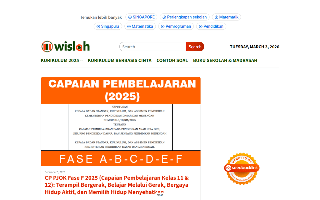 wislah.com publisher screenshot