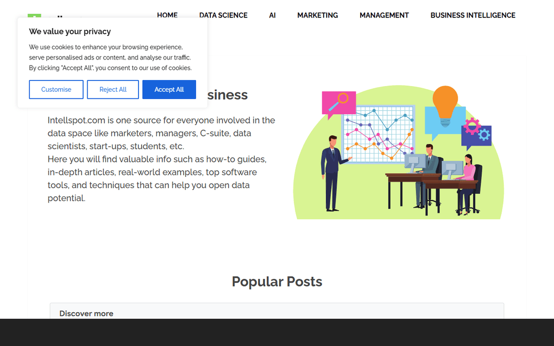 intellspot.com publisher screenshot