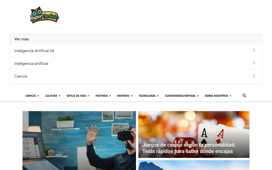 supercurioso.com publisher screenshot
