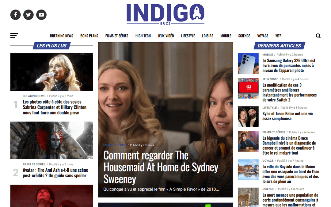 indigobuzz.fr publisher screenshot
