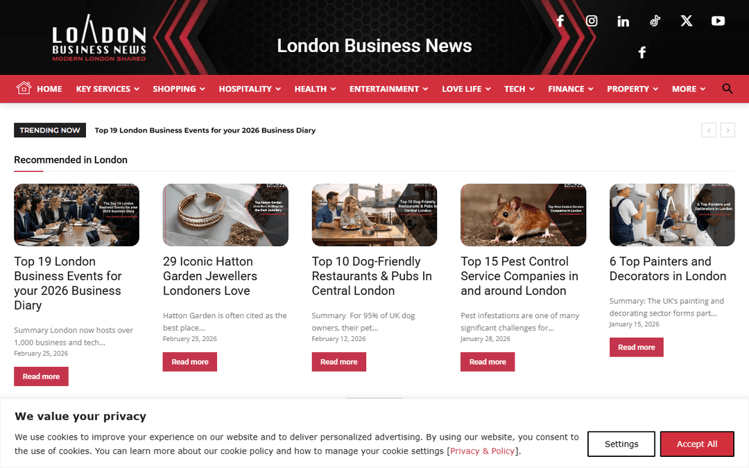 londonbusinessnews.com publisher screenshot