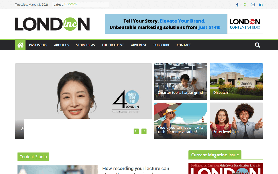 londonincmagazine.ca publisher screenshot