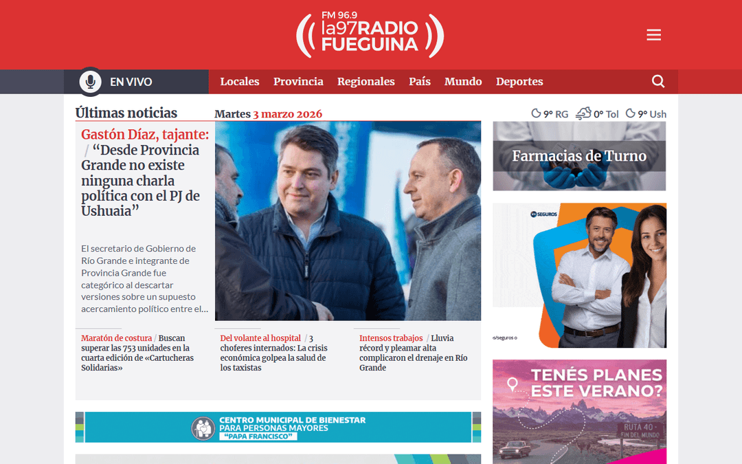 radiofueguina.com publisher screenshot