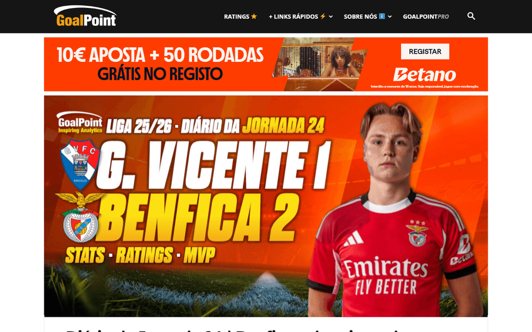 goalpoint.pt publisher screenshot