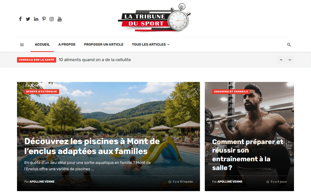 latribunedusport.fr publisher screenshot