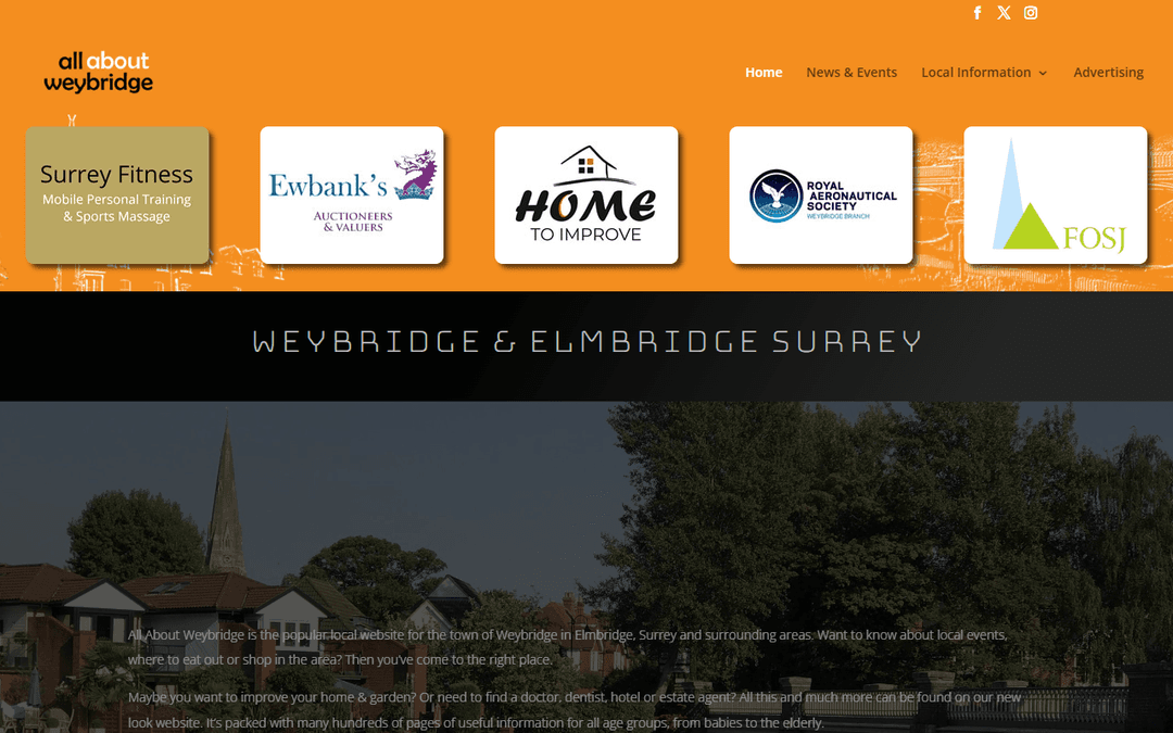 allaboutweybridge.co.uk publisher screenshot