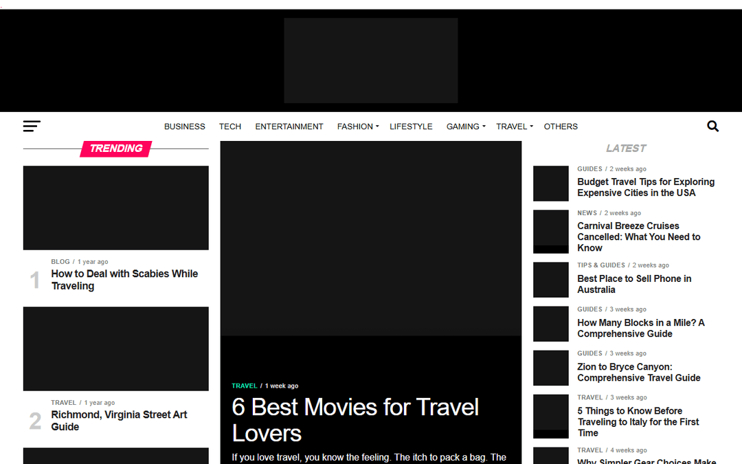 savvydispatches.com publisher screenshot