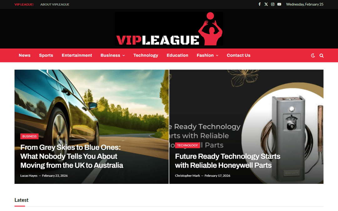 vipleague.org.uk publisher screenshot