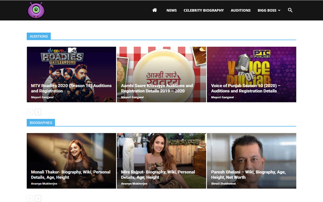 contestants.in publisher screenshot