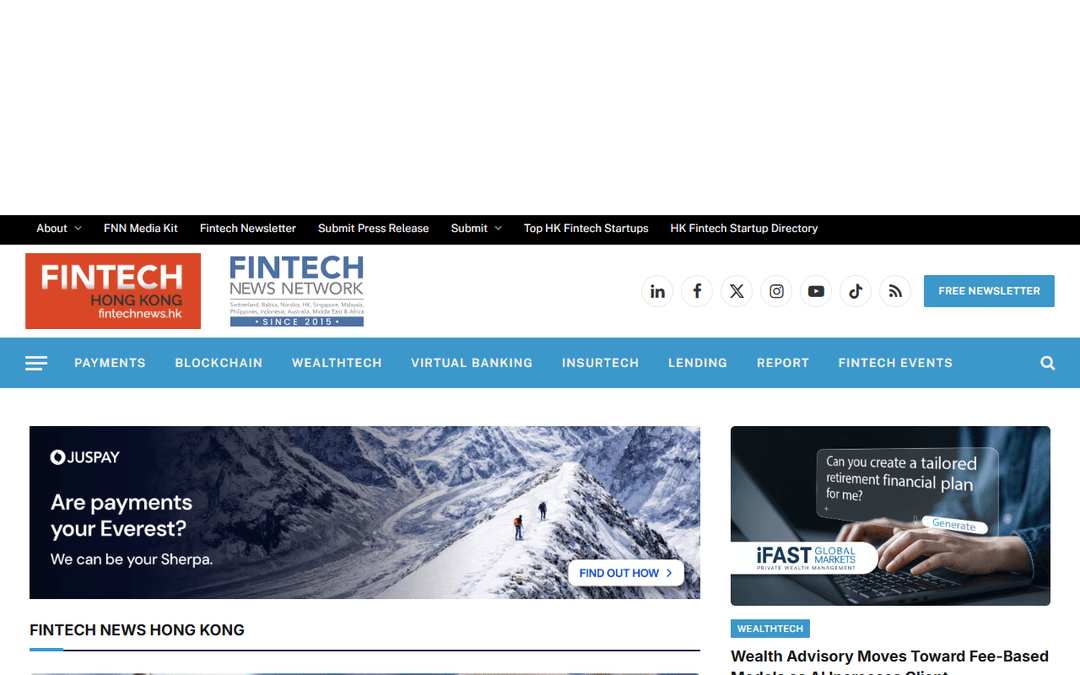 fintechnews.hk publisher screenshot