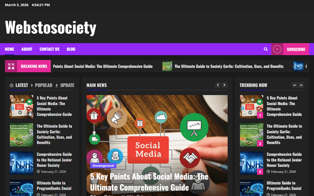 webstosociety.co.uk publisher screenshot