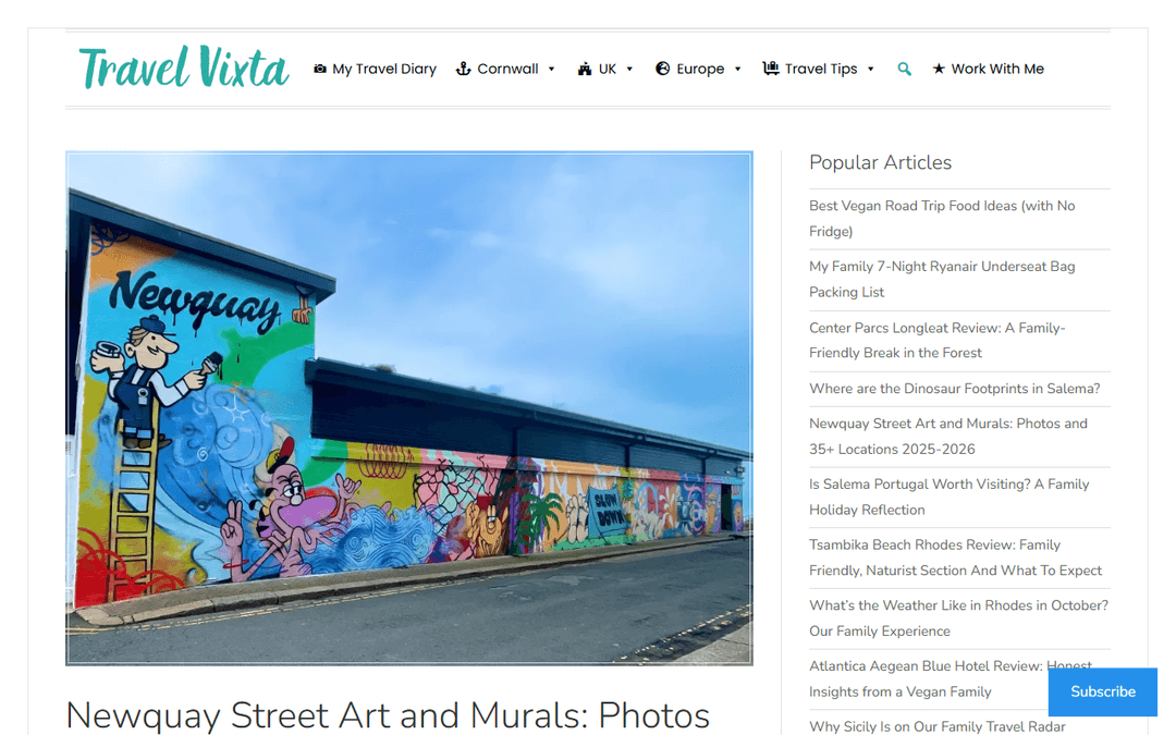 travelvixta.com publisher screenshot